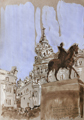 Voir Plaza de las Tendillas - Cordoba - 21x30 - pochade